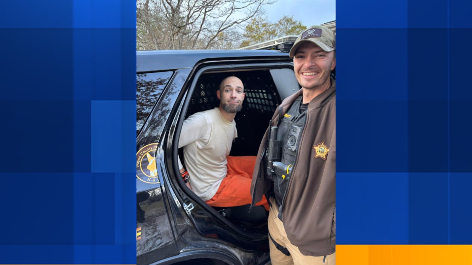 Wayne Rivers Inmate Police take escaped inmate into custody