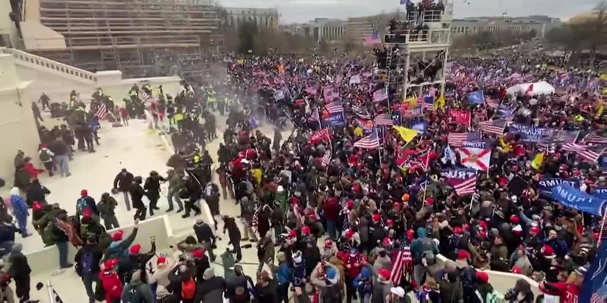 Kentucky man accused of hitting glass panels on door during riot at U.S ...