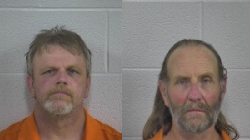 The Laurel County Sheriff’s Office arrested two men Sunday night during a traffic stop.