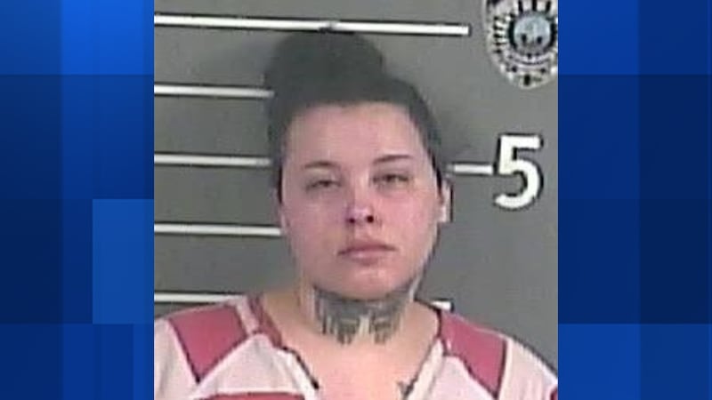 A woman was arrested after police said she cut her boyfriend during an argument over a song.