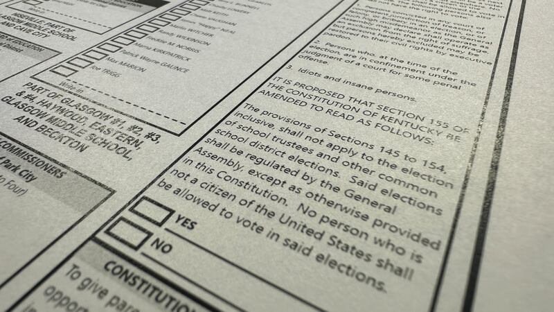 Voters in Kentucky decide on Amendment 1