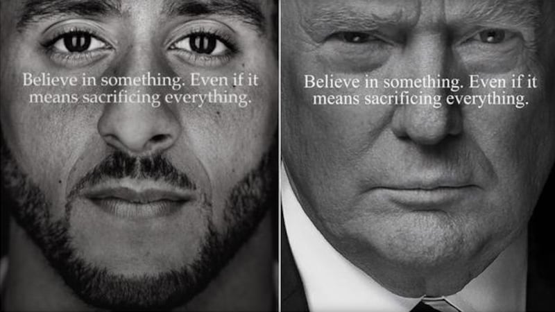 Donald Trump Jr. fixed Kaepernick Nike ad with father s face