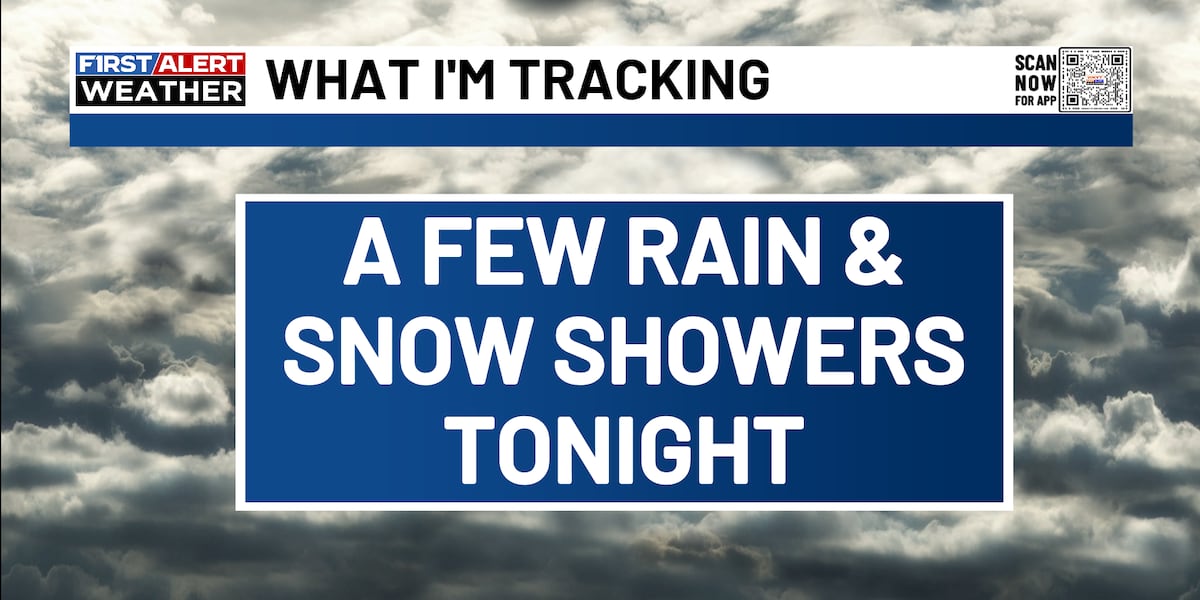 FIRST ALERT WEATHER: Some rain and snow showers Sunday night before ...