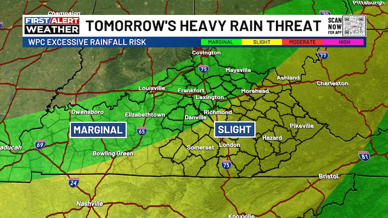 Scattered showers and thunderstorms may cause localized flooding.