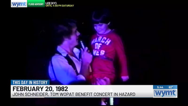 Actors John Schneider and Tom Wopat from âThe Dukes of Hazzardâ performed a benefit concert at...