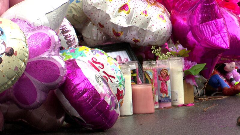 The community has come together to support Javeayah with a memorial in front of her house that...